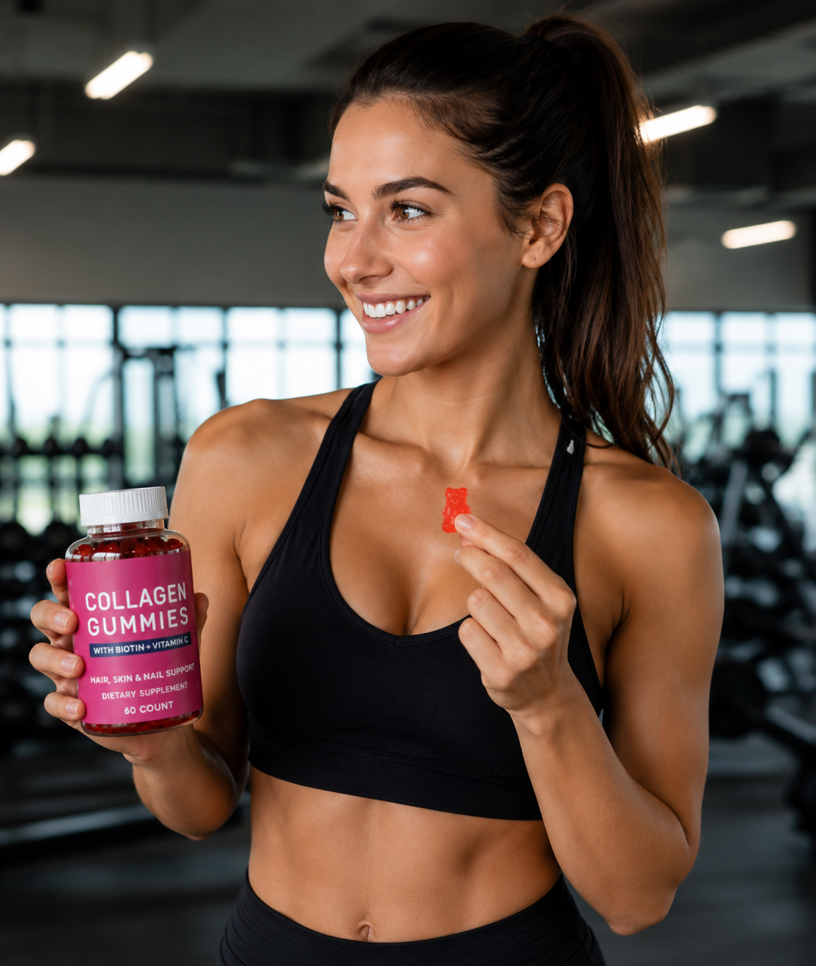 Soralia Collagen Gummies Biotin + Vitamin C | Hair, Skin & Nails | 60 Count.