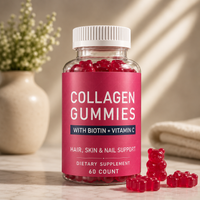 Soralia Collagen Gummies Biotin + Vitamin C | Hair, Skin & Nails | 60 Count.