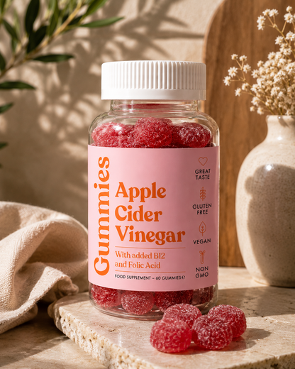 Soralia Apple Cider Vinegar Collagen Gummies with B12 & Folic Acid - Vegan, 60 Count